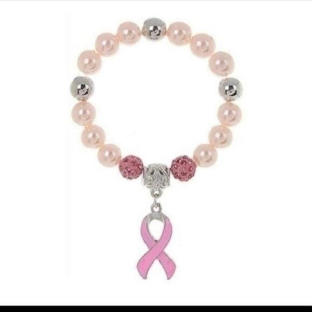 BREAST CANCER STRETCH BRACELET-NEW- SEALED